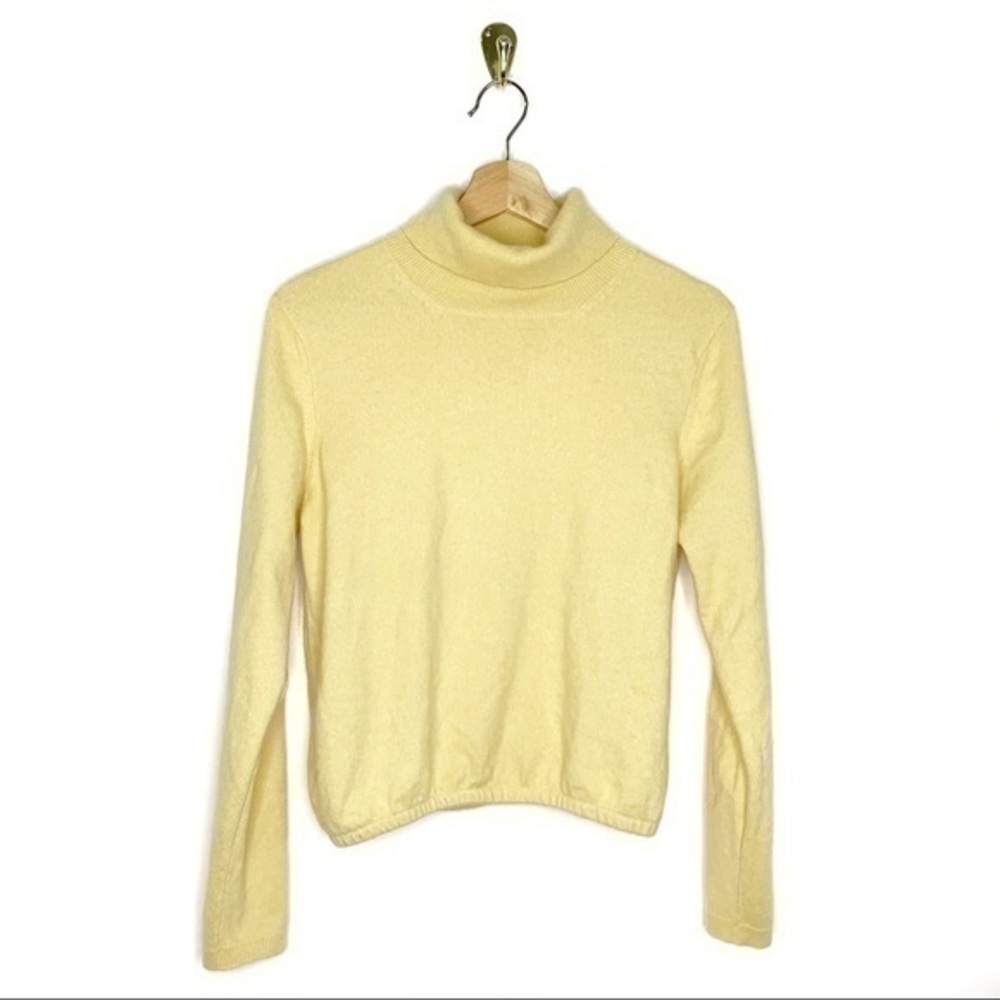 Neiman Marcus Yellow Turtleneck Sweater